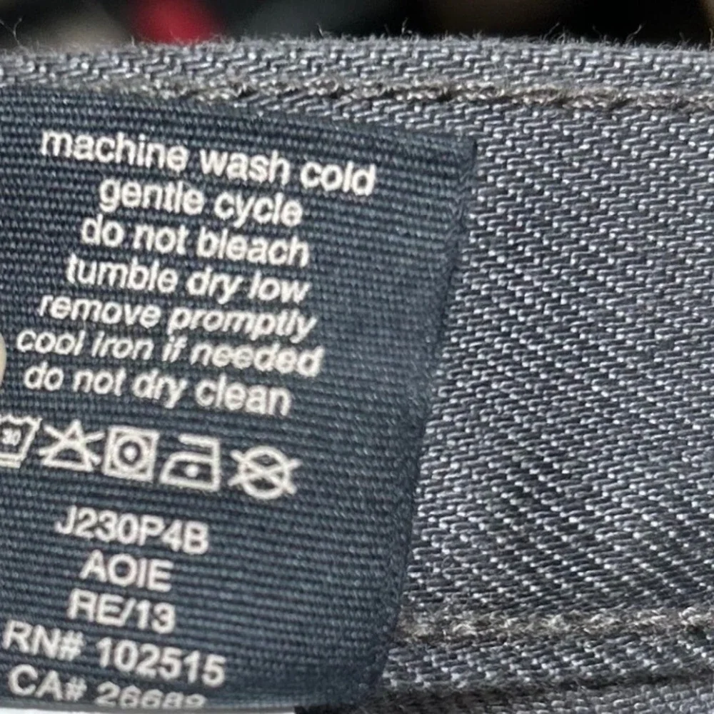 John Varvatos USA Mens Coated Charcoal Gray Straight Leg Jeans 36 36x34